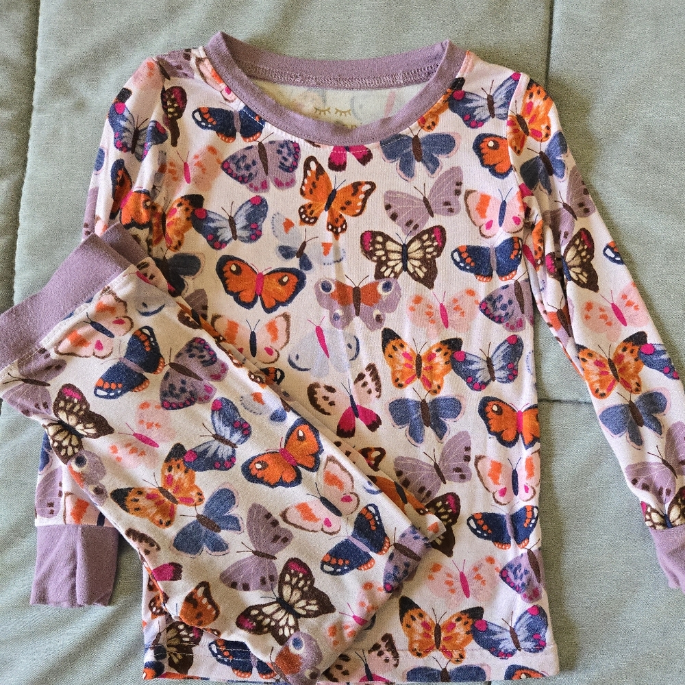 [Little Sleepies] Butterfly Print Pajama Set